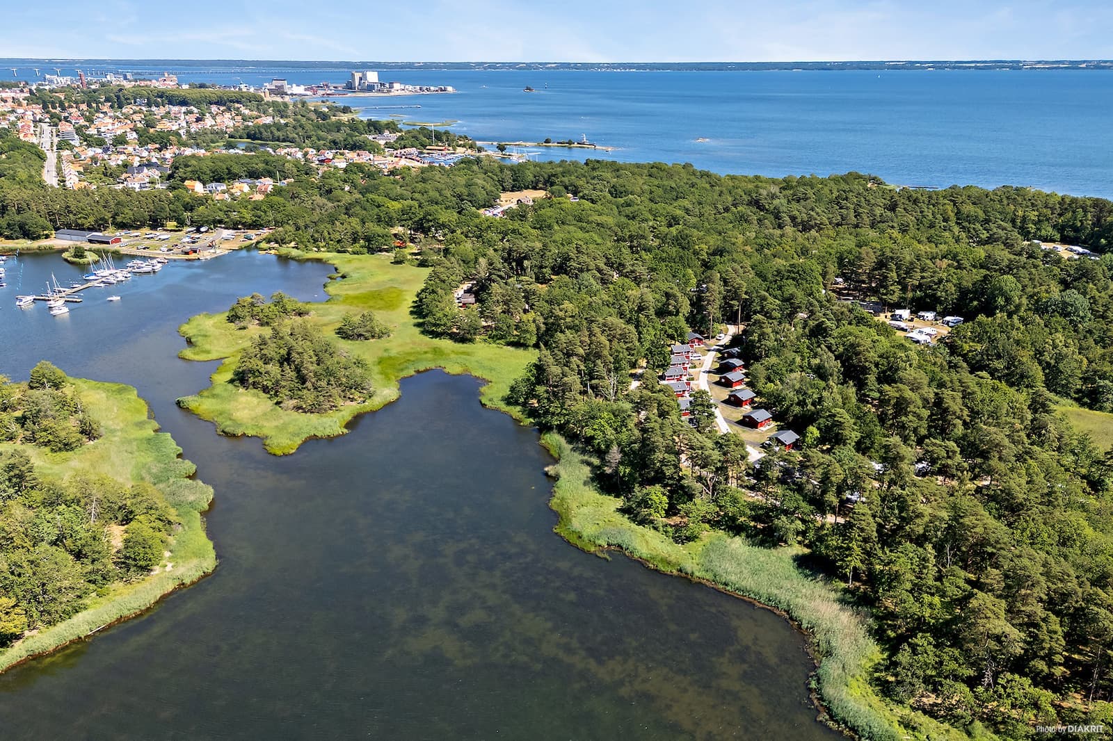 Drönarbild över Stensö.